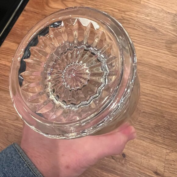 Princess House Mugs Etched Crystal Heritage Footed Pedestal Irish Coffee Set 2 - Picture 10 of 10